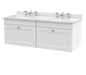 1200mm Wall Hung 2 Drawer Vanity & Marble Top