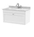 800mm Wall Hung 1 Drawer Vanity & Marble Top 1TH