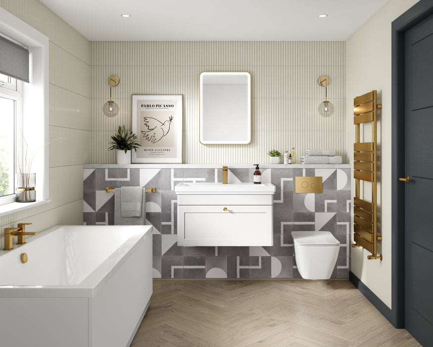 500mm Wall Hung 1-Drawer Vanity & Basin 1TH