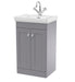 500mm Floor Standing 2-Door Vanity & Basin 1TH