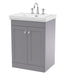 600mm Floor Standing 2-Door Vanity & Basin 3TH
