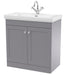 800mm Floor Standing 2-Door Vanity & Basin 1TH