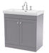800mm Floor Standing 2-Door Vanity & Basin 3TH