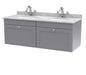 1200mm Wall Hung 2 Drawer Vanity & Marble Top