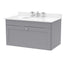 800mm Wall Hung 1 Drawer Vanity & Marble Top 3TH