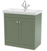 800mm Floor Standing 2-Door Vanity & Basin 1TH