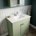 800mm Floor Standing 2 Door Vanity & Marble Top 1TH