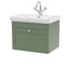 600mm Wall Hung 1-Drawer Vanity & Basin 1TH