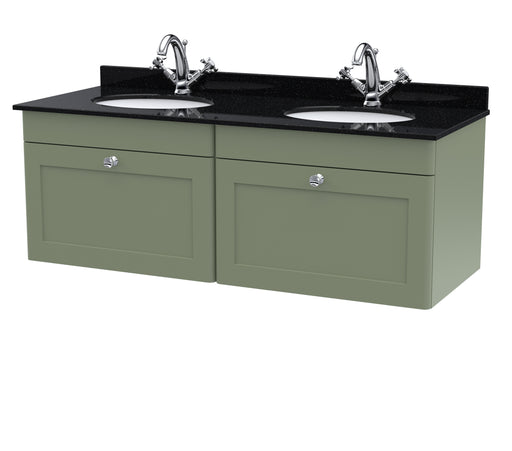 1200mm Wall Hung 2 Drawer Vanity & Marble Top