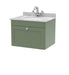 600mm Wall Hung 1 Drawer Vanity & Marble Top 1TH