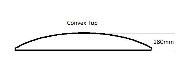 Eco Fence Panel Convex Top Graphite (2.4m)