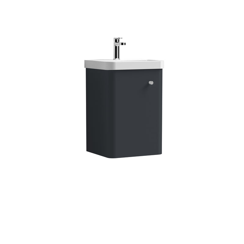 400mm Wall Hung 1 Door Unit & Basin