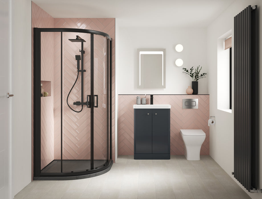 500mm Floor Standing 2 Door Unit & Basin