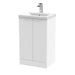 500mm Floor Standing 2 Door Vanity & Basin 1 Hudson Reed