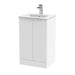 500mm Floor Standing 2 Door Vanity & Basin 2 Hudson Reed