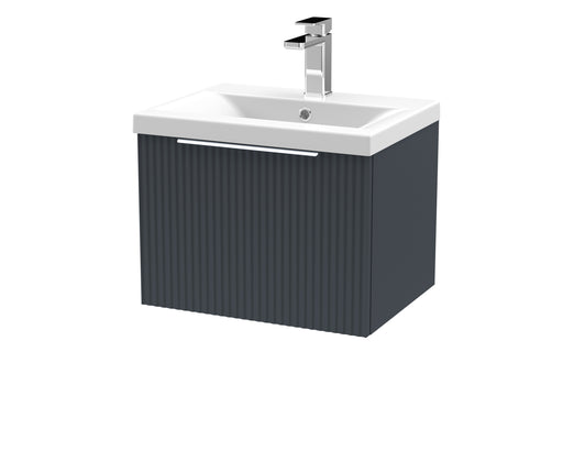 500mm Wall Hung Single Drawer Vanity & Basin 1 Hudson Reed