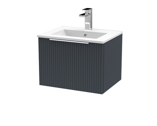 500mm Wall Hung Single Drawer Vanity & Basin 2 Hudson Reed