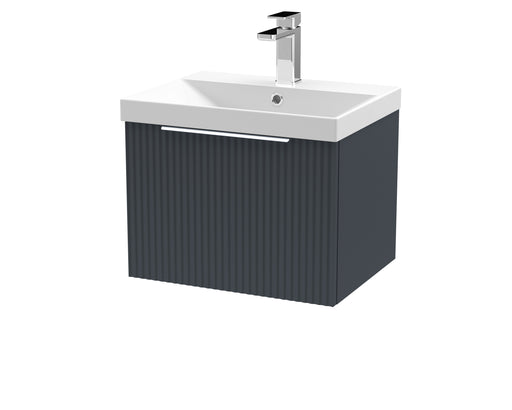 500mm Wall Hung Single Drawer Vanity & Basin 3 Hudson Reed