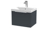 500mm Wall Hung Single Drawer Vanity & Basin 3 Hudson Reed