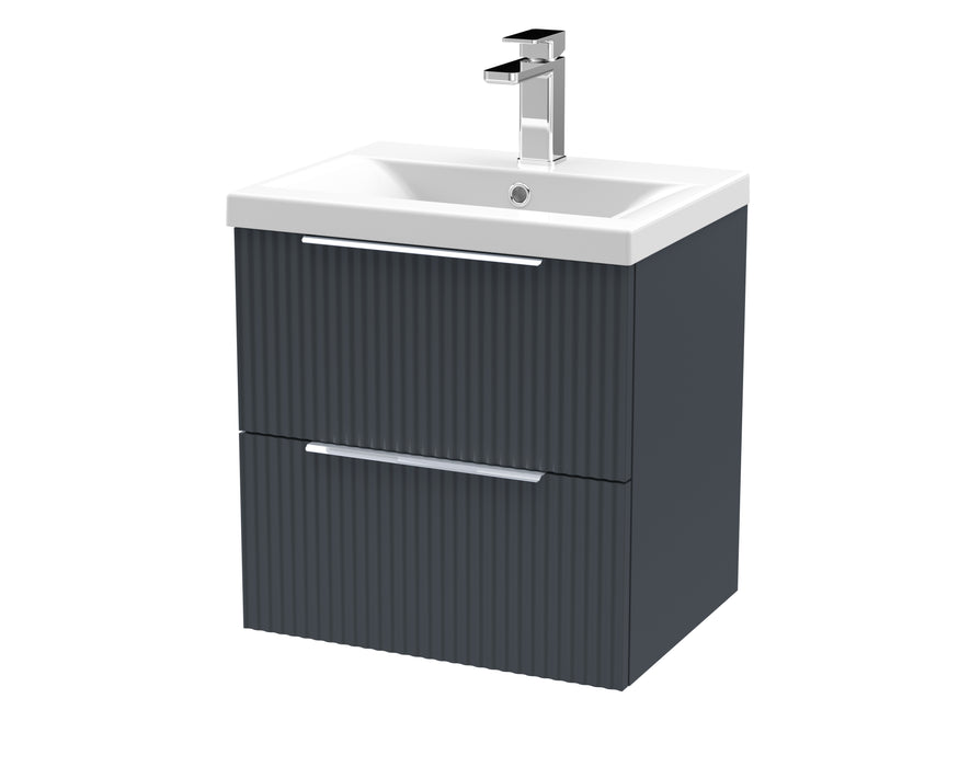 500mm Wall Hung 2 Drawer Vanity & Basin 1 Hudson Reed