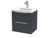 500mm Wall Hung 2 Drawer Vanity & Basin 1 Hudson Reed