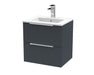 500mm Wall Hung 2 Drawer Vanity & Basin 2 Hudson Reed
