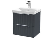 500mm Wall Hung 2 Drawer Vanity & Basin 3 Hudson Reed