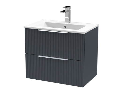 600mm Wall Hung 2 Drawer Vanity & Basin 2 Hudson Reed