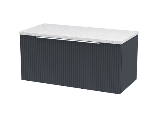 800mm Wall Hung Single Drawer Vanity & Laminate Top Hudson Reed