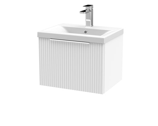 500mm Wall Hung Single Drawer Vanity & Basin 1 Hudson Reed