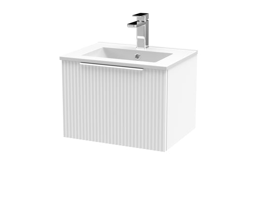500mm Wall Hung Single Drawer Vanity & Basin 2 Hudson Reed