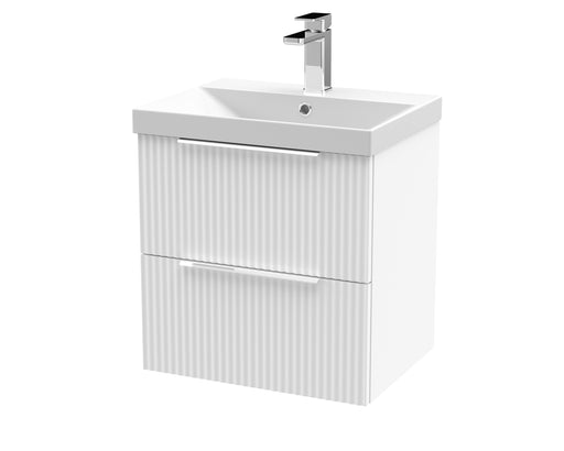 500mm Wall Hung 2 Drawer Vanity & Basin 3 Hudson Reed