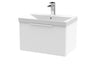 600mm Wall Hung Single Drawer Vanity & Basin 3 Hudson Reed
