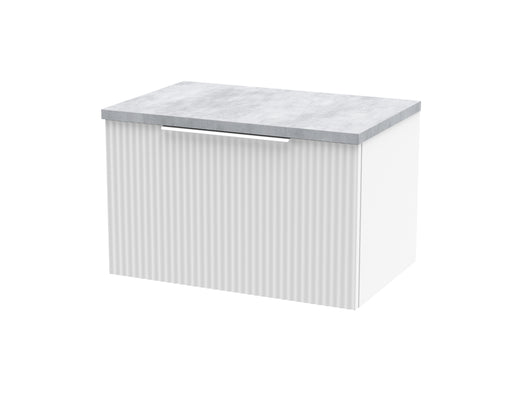 600mm Wall Hung Single Drawer Vanity & Laminate Top Hudson Reed