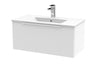 800mm Wall Hung Single Drawer Vanity & Basin 2 Hudson Reed