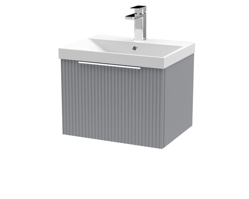 500mm Wall Hung Single Drawer Vanity & Basin 3 Hudson Reed