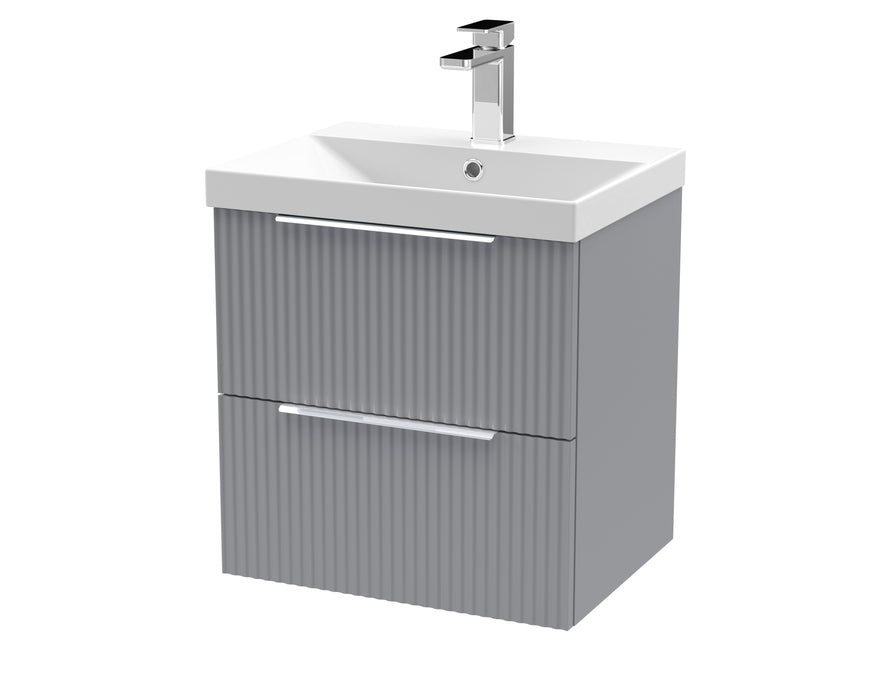 500mm Wall Hung 2 Drawer Vanity & Basin 3 Hudson Reed