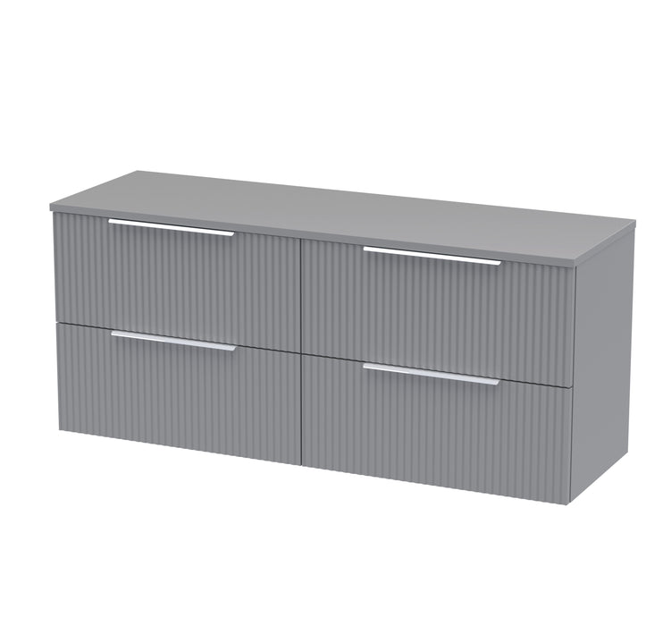 1200mm Wall Hung 4 Drawer Vanity & Worktop Hudson Reed