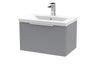 600mm Wall Hung Single Drawer Vanity & Basin 1 Hudson Reed