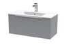 800mm Wall Hung Single Drawer Vanity & Basin 2 Hudson Reed