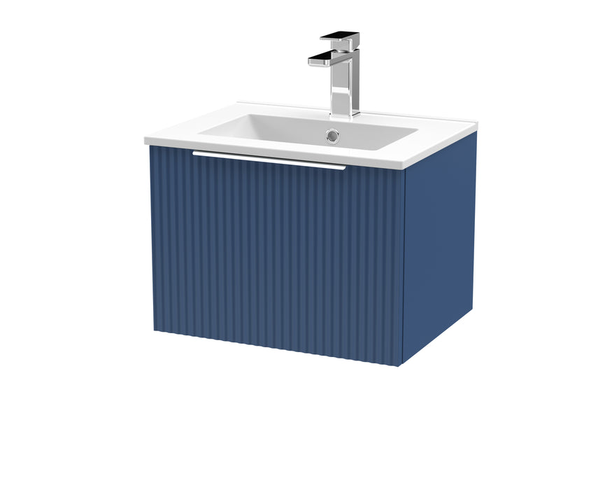 500mm Wall Hung Single Drawer Vanity & Basin 2 Hudson Reed