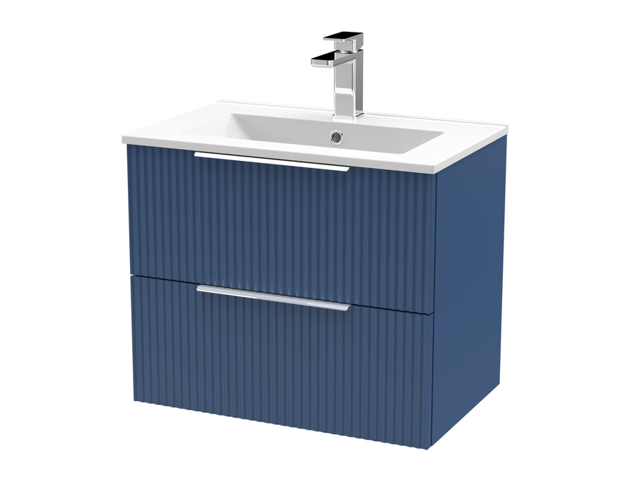 600mm Wall Hung 2 Drawer Vanity & Basin 2 Hudson Reed