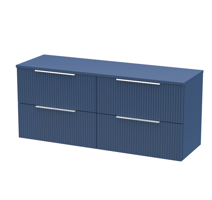 1200mm Wall Hung 4 Drawer Vanity & Worktop Hudson Reed