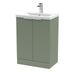 600mm Floor Standing 2 Door Vanity & Basin 1 Hudson Reed