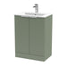 600mm Floor Standing 2 Door Vanity & Basin 2 Hudson Reed
