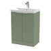 600mm Floor Standing 2 Door Vanity & Basin 3 Hudson Reed