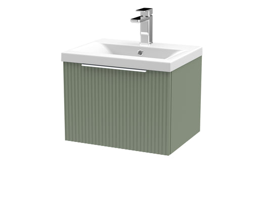 500mm Wall Hung Single Drawer Vanity & Basin 1 Hudson Reed