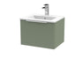 500mm Wall Hung Single Drawer Vanity & Basin 2 Hudson Reed