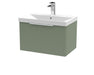 600mm Wall Hung Single Drawer Vanity & Basin 3 Hudson Reed