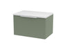 600mm Wall Hung Single Drawer Vanity & Laminate Top Hudson Reed
